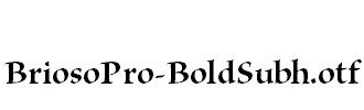 BriosoPro-BoldSubh