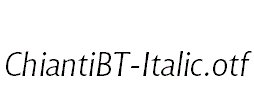 ChiantiBT-Italic