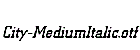 City-MediumItalic