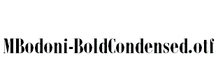 MBodoni-BoldCondensed