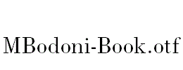 MBodoni-Book