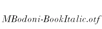 MBodoni-BookItalic