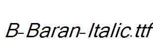 B-Baran-Italic