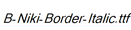 B-Niki-Border-Italic