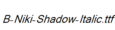 B-Niki-Shadow-Italic