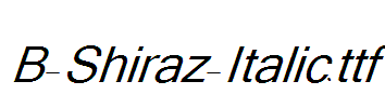 B-Shiraz-Italic