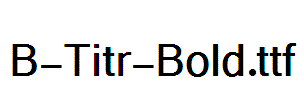 B-Titr-Bold