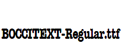 BOCCITEXT-Regular