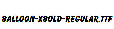 Balloon-Xbold-Regular