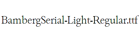 BambergSerial-Light-Regular