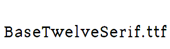 BaseTwelveSerif