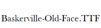 Baskerville-Old-Face