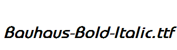 Bauhaus-Bold-Italic