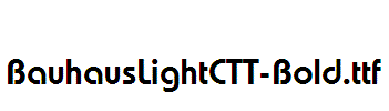 BauhausLightCTT-Bold