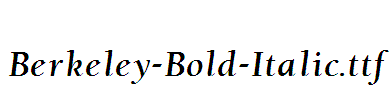 Berkeley-Bold-Italic