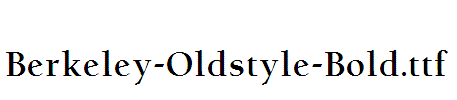 Berkeley-Oldstyle-Bold