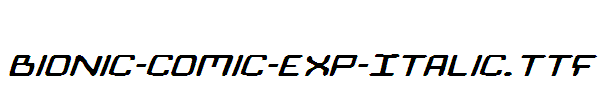 Bionic-Comic-Exp-Italic