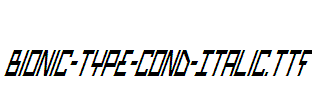 Bionic-Type-Cond-Italic