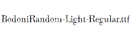 BodoniRandom-Light-Regular