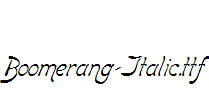 Boomerang-Italic