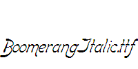 BoomerangItalic