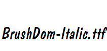 BrushDom-Italic