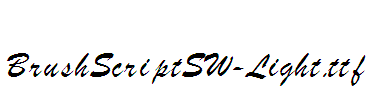 BrushScriptSW-Light