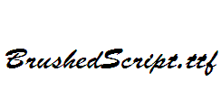 BrushedScript