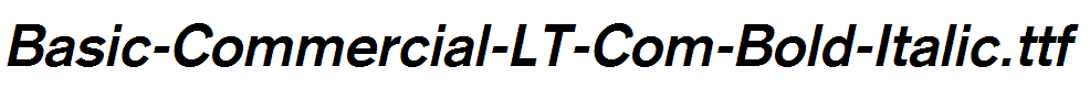 Basic-Commercial-LT-Com-Bold-Italic