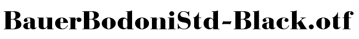 BauerBodoniStd-Black