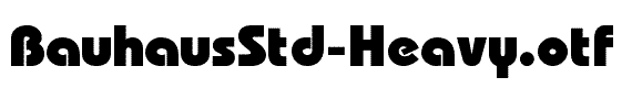 BauhausStd-Heavy
