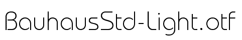 BauhausStd-Light