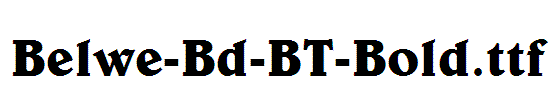 Belwe-Bd-BT-Bold