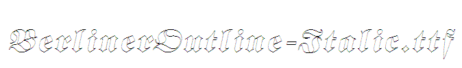 BerlinerOutline-Italic