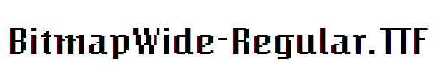 BitmapWide-Regular