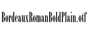 BordeauxRomanBoldPlain