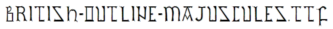 British-Outline-Majuscules
