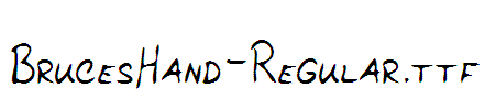 BrucesHand-Regular