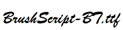 BrushScript-BT