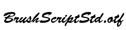 BrushScriptStd