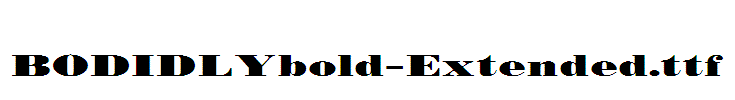 BODIDLYbold-Extended