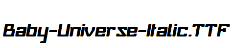 Baby-Universe-Italic