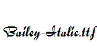 Bailey-Italic