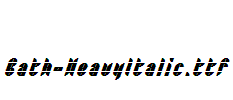 Bath-HeavyItalic