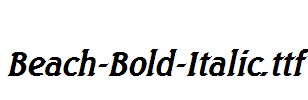 Beach-Bold-Italic