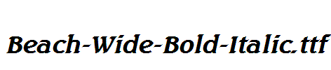 Beach-Wide-Bold-Italic