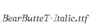 BearButteT-Italic