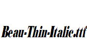 Beau-Thin-Italic