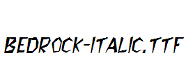 Bedrock-Italic