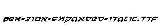 Ben-Zion-Expanded-Italic